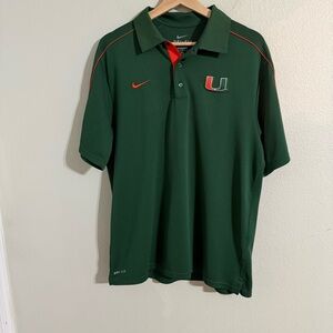 Nike Men's Green Polo Shirt